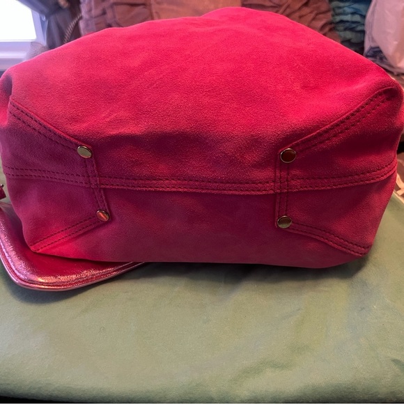 Tiffany & Co metallic pink leather reversible small tote handbag - Picture 8 of 8